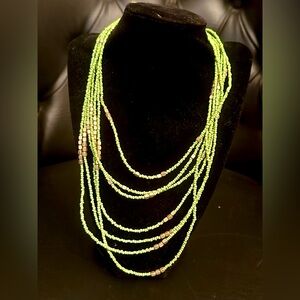 Green Beaded Necklace